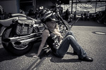 Biker Lady Harley Davidson