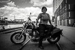 Bikerlady Fotoshooting
