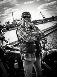 Motorrad Shooting Mann