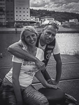Biker Pärchen Fotoshooting