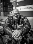Motorrad Fotoshooting Mann