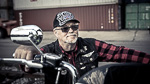 Motorrad Fotoshooting Mann