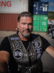Motorrad Fotoshooting Mann