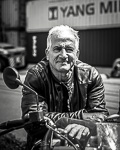 Motorrad Shooting Mann