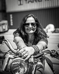 Motorrad Shooting Frau